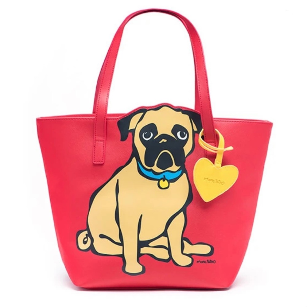 Marc Tetro Pug Tote and Cosmetic bag❤️